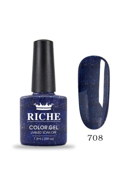 OEM Ojă semipermanentă Riche 708, Albastru, 7.3 ml