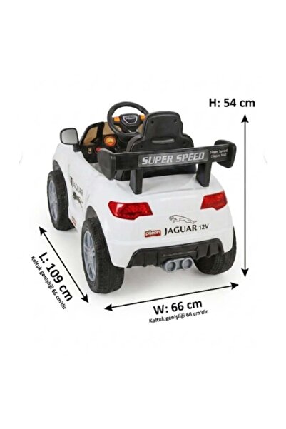 PİLSAN Jaguar K.Akülü Araba 12v Beyaz