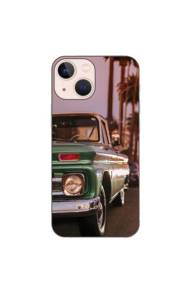 OEM Husa compatibila cu Apple iPhone 13 Mini Silicon Gel Tpu Model Pickup Truck