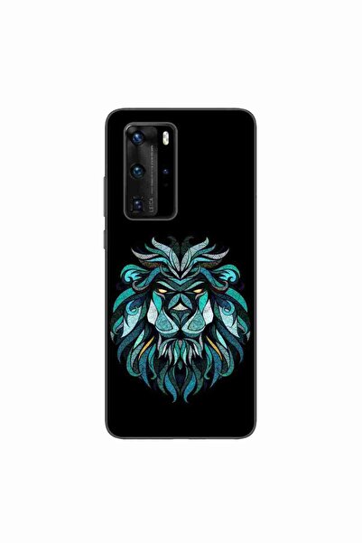 OEM Husa compatibila cu Huawei P40 Pro Silicon Gel Tpu Model Abstract Lion