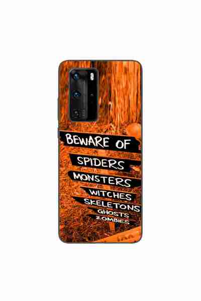 OEM Husa compatibila cu Huawei P40 Pro Silicon Gel Tpu Model Halloween Beware...