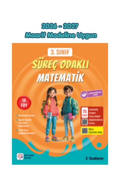 Tudem Yayınları Tudem 3.Sınıf Süreç Odaklı Matematik Soru Bankası 2026-27 Maa...