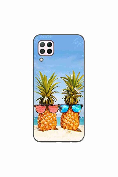 OEM Husa compatibila cu Huawei P40 Lite Silicon Gel Tpu Model Beach Pinneaples