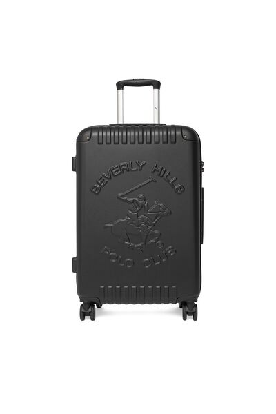 Beverly Hills Polo Club Unisex μεσαία βαλίτσα μαύρη