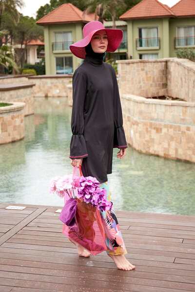 Marina Swimwear Transparent Beach Bag - Pink |   C2402