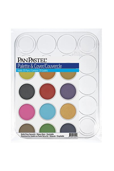 Panpastel Paint Tray and Holder Cover 20-Piece Empty Palette