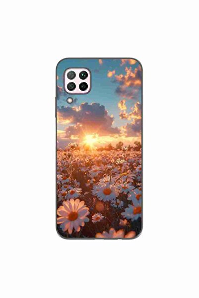 OEM Husa compatibila cu Huawei P40 Lite Silicon Gel Tpu Model Rasarit cu Flori