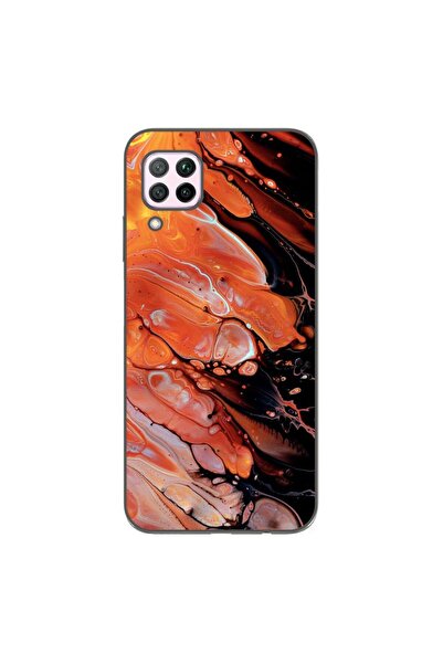 OEM Husa compatibila cu Huawei P40 Lite Silicon Gel Tpu Model Abstract Lava Flow