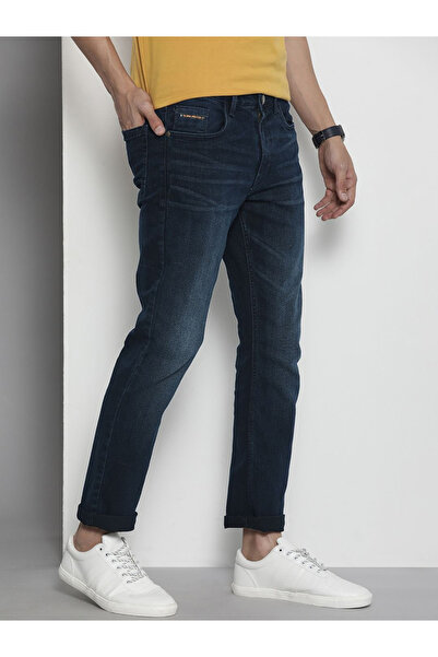 The Indian Garage Co By Styli Men Slim Straight Fit Solid Jeans