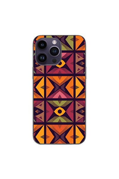 OEM Husa compatibila cu Apple iPhone 14 Pro Max Silicon Gel Tpu Model Tribal ...