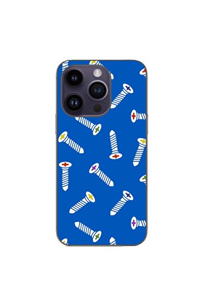 OEM Калъф, съвместим с Apple iPhone 14 Pro, силиконов гел TPU модел с шарка н...