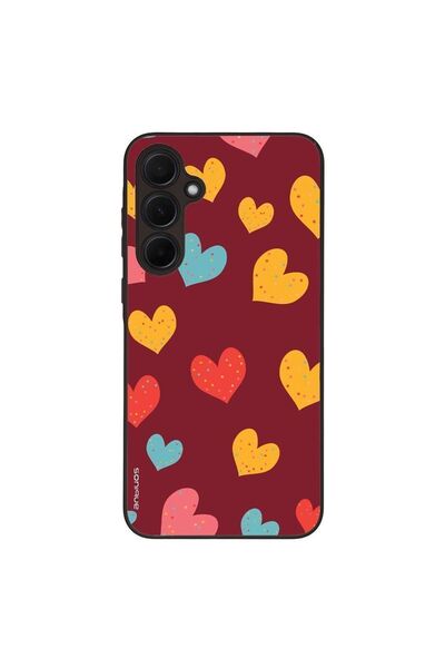 Sonique Θήκη Heart Series για Samsung Galaxy A35 5G Μπορντώ