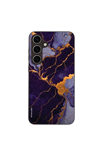 Sonique Θήκη Marble Series για Samsung Galaxy S24 Plus Μωβ