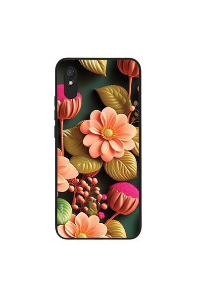Sonique Θήκη 3D Flower Series για Xiaomi Redmi 9A / Redmi 9AT Σομόν