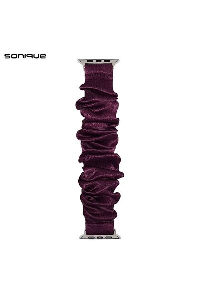 Sonique Λουράκι Scruncie Band για Apple Watch (42/44/45/49MM) Μωβ Σκούρο