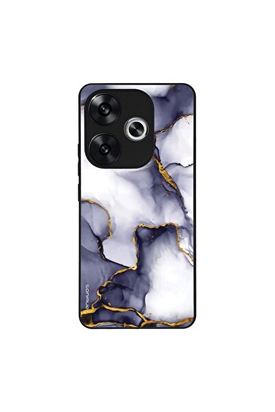 Sonique Θήκη Marble Series για Xiaomi Poco F6 5G Μωβ Γκρι