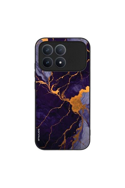 Sonique Θήκη Marble Series για Xiaomi Poco F8 Pro 5G Μωβ