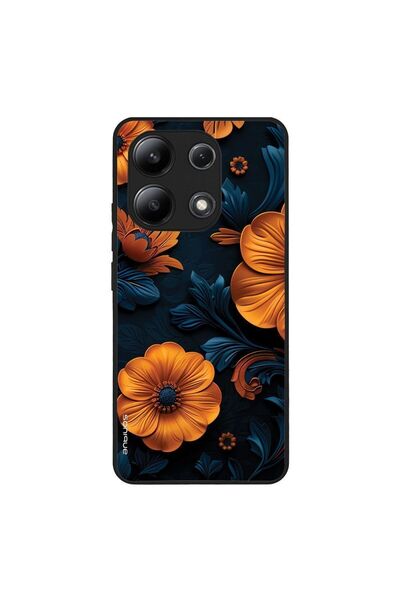 Sonique Θήκη 3D Flower Series για Xiaomi Redmi Note 13 4G Πορτοκαλί 01