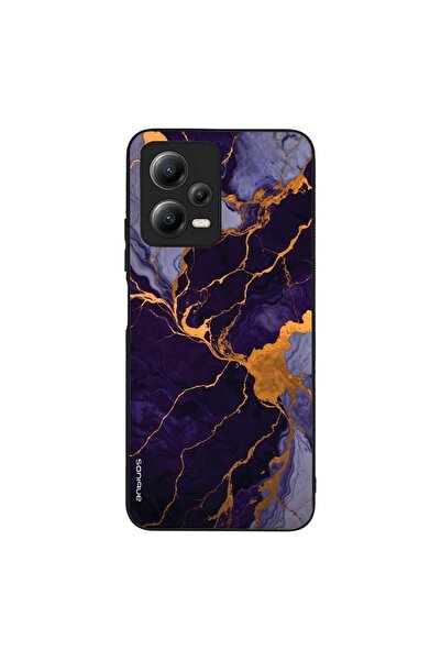 Sonique Θήκη Marble Series για Xiaomi Redmi Note 12 5G / Poco X5 5G Μωβ