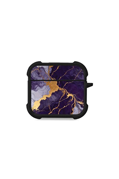 Sonique Θήκη Σιλικόνης Marble Series για AirPods 4 Μωβ