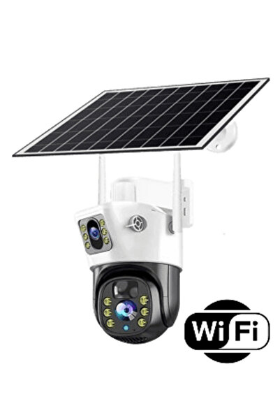 crz Solar Charging Surveillance Camera ULTRA HD 4MP Dual Camera, PTZ, WiFi Co...
