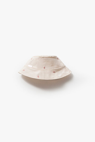 Jikko Baby Girl's Heart Embroidered Fisherman Hat 2006