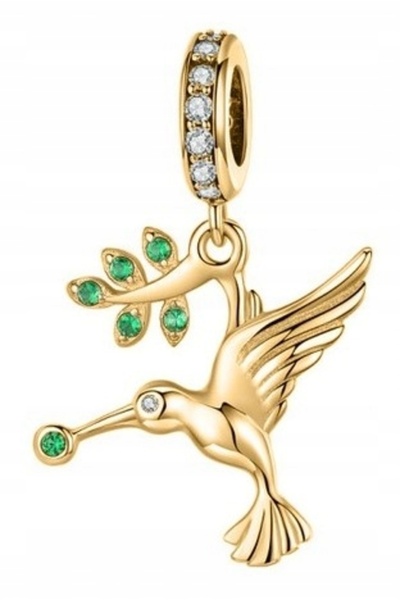 Larezo Pandantiv Tip Charm Pentru Bratari Modulare, Argint 925 Placat Cu Aur ...
