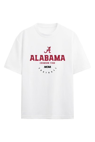BA Sportswear Alabama Crimson Tide Ncaa College American Football White Overs...
