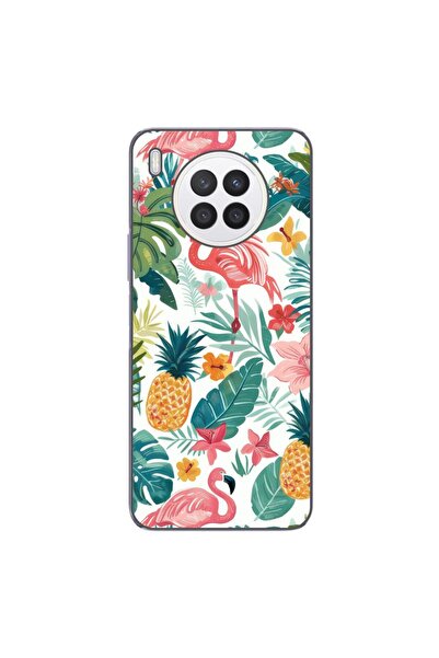 OEM Case compatible with Huawei Nova 8i Silicone Gel Tpu Model Tropical Pattern