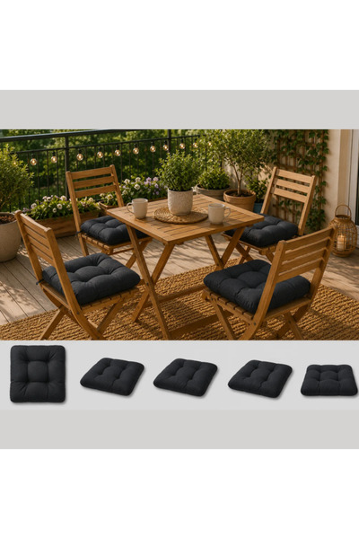 RALEX PUCIOASA Top Bottom Set of 4 Chair Cushions 40x40x7 cm, Thick Oxford 30...