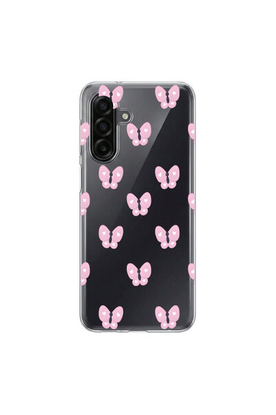 PPKin Samsung Galaxy A17 Compatible Butterfly 2 Design Transparent Case
