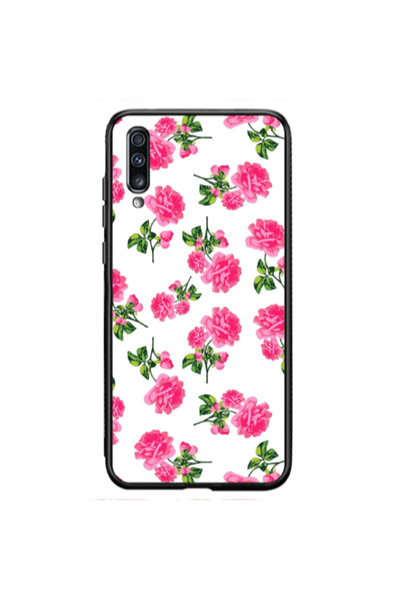 Other Samsung A50 Roses White Black Glossy Θήκη