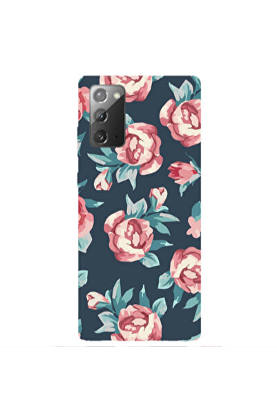 Other Samsung Note 20 Purple roses Transparent Silicone TPU Θήκη