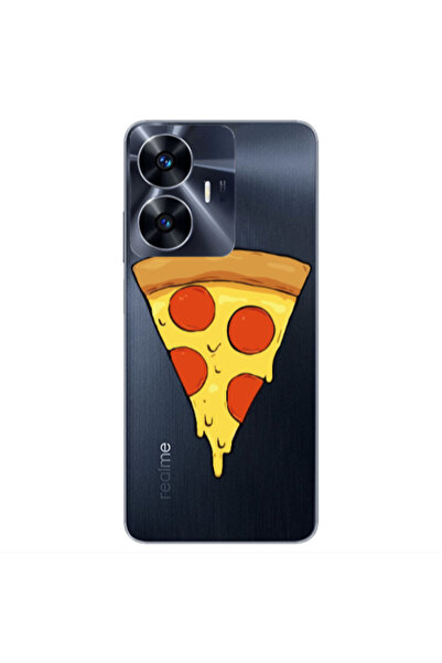 Other Realme Note 50 Pizza Slice Transparent Silicone TPU Θήκη