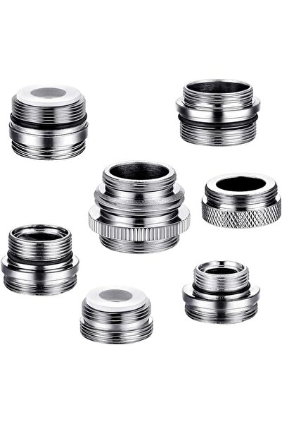 The Bros 7Pcs Faucet Adapter Kit, Brass Aerator Male & Female Faucet Adapter Set