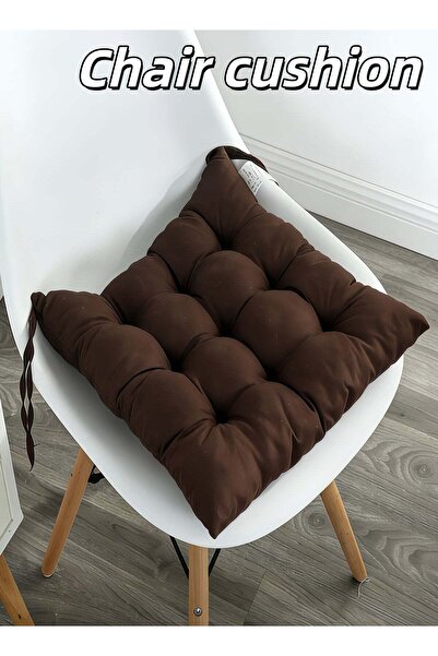 Generic Chair Cushions,Thickened Square Soft Fluffy Cushion Backrest Pillow C...