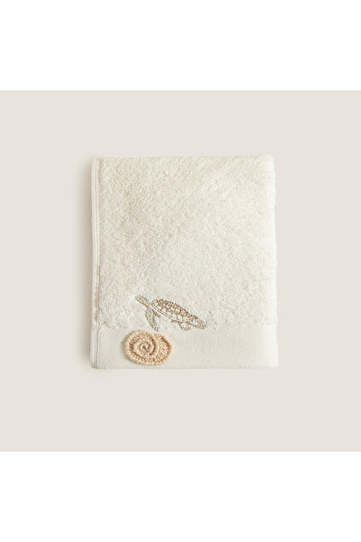 Chakra Tortue Bamboo Hand Towel 30X50 cm Ecru