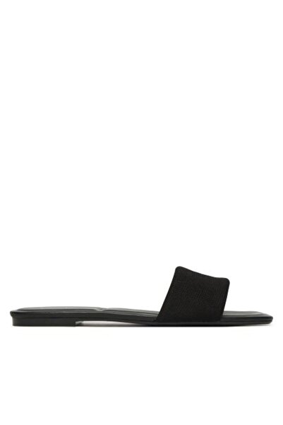 Calvin Klein SQUARE FLAT SİYAH KADIN SANDALET