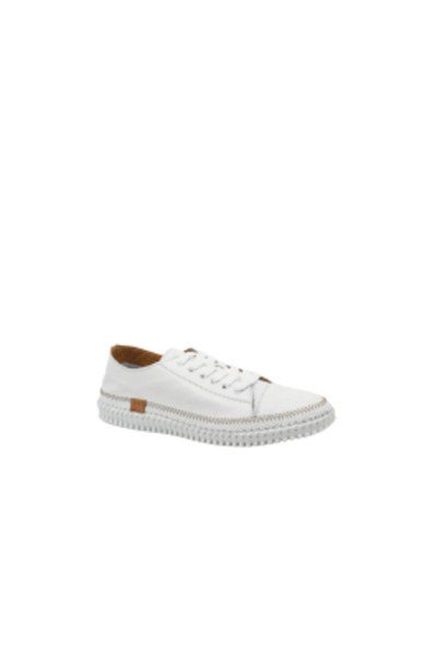 Anna Viotti White Lightweight Summer Sneakers in Leather GOR 409