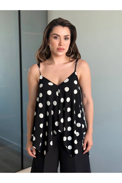 ROUPAS COLLECTİON Lavinia Puantiye Bluz