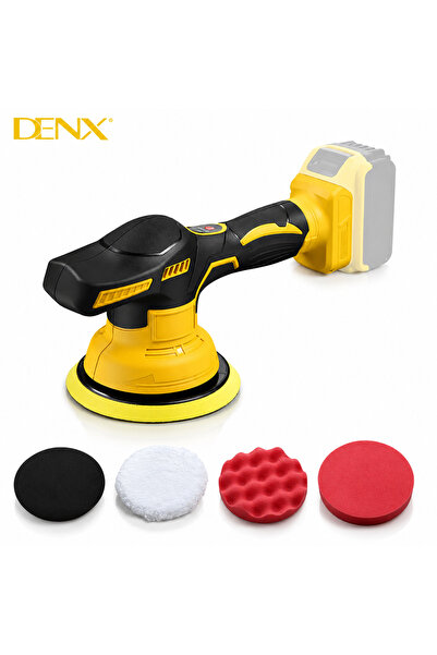 Denx آلة تلميع السيارات اللاسلكية 21 فولت، بطارية ليثيوم قابلة للشحن، آلة تلم...