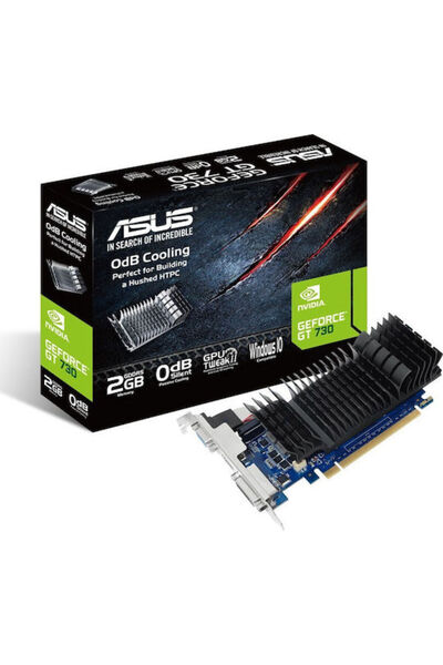 ASUS GeForce GT 730 2GB GDDR5 Αθόρυβη με Βάσεις Κάρτα Γραφικών Κωδικός: 90YV0...