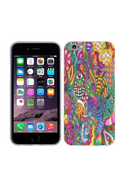 OEM Калъф, съвместим с Apple iPhone 6S Plus, iPhone 6 Plus, от силиконов гел ...