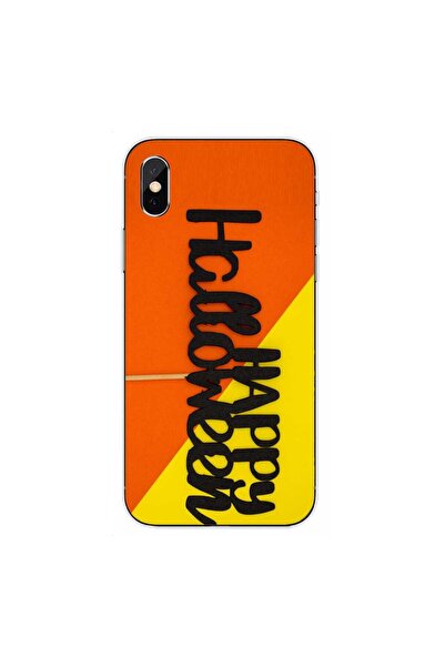 OEM Husa compatibila cu Apple iPhone XS Max Silicon Gel Tpu Model Happy Hallo...
