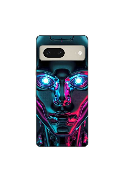 OEM Θήκη συμβατή με Google Pixel 8 Σιλικόνης Gel TPU Μοντέλο Chrome Humanoid