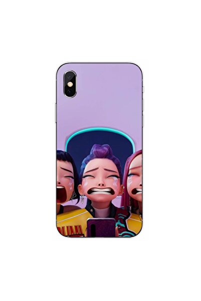 OEM Husa compatibila cu Apple iPhone XS Max Silicon Gel Tpu Model KPop Demon ...