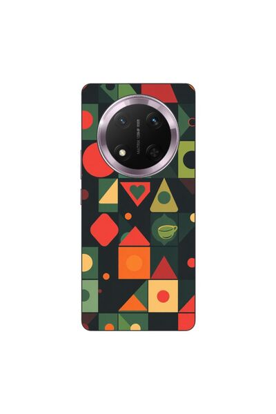 OEM Husa compatibila cu Honor Magic7 Lite Silicon Gel Tpu Model Retro Shapes