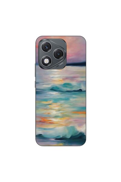 OEM Case compatible with Honor 400 Lite Silicone Gel Tpu Pattern Watercolor S...