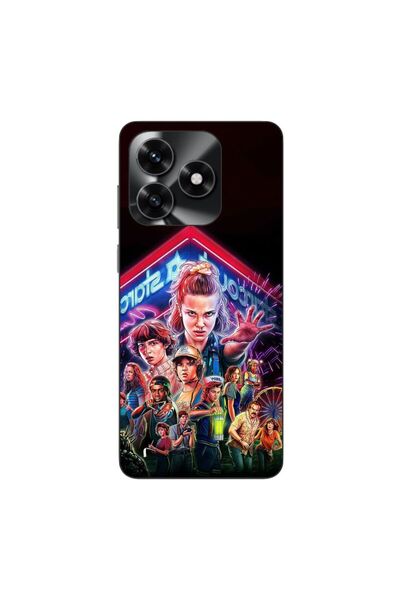 OEM Θήκη συμβατή με Honor X5c Plus, από σιλικόνη gel TPU, με σχέδιο Stranger ...