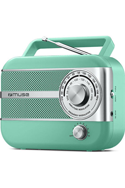 Muse.Co Muse M-056 Ρετρό Επιτραπέζιο Ραδιόφωνο Ηλεκτρικό Πράσινο